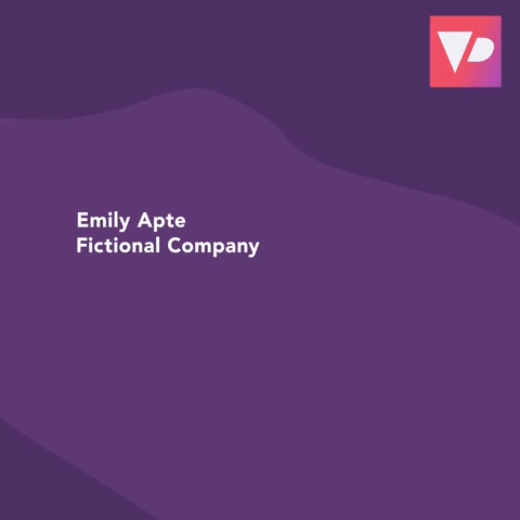 A testimonial GIF example. Gif making by Video Posts